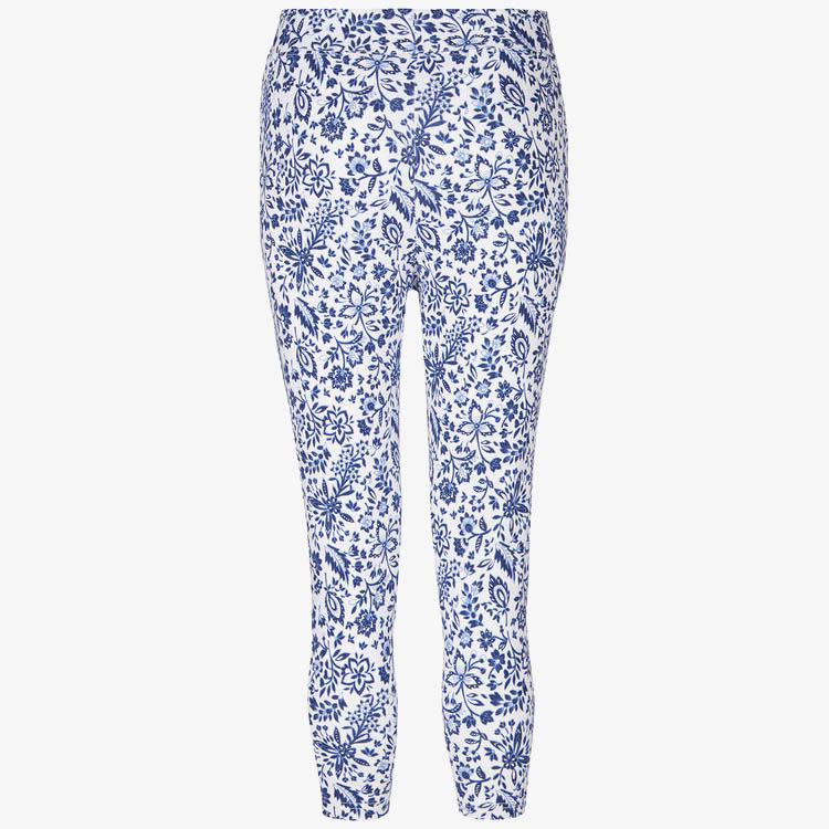 Paisley Flower Print Crop Leggings