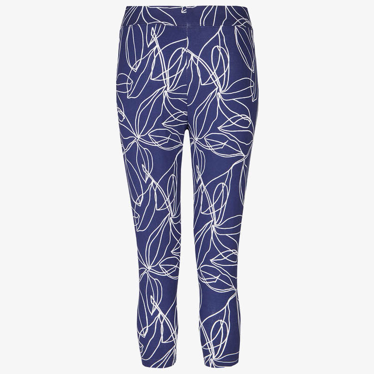 Linear Print Crop Leggings